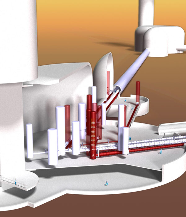 Artist impression van de Einstein Telescope