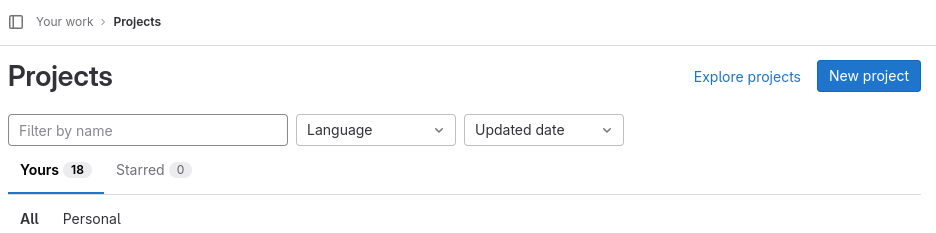 Creating a Project on GitLab (Step 1)