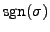${\rm sgn}(\sigma)$