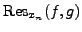 ${\rm Res}_{x_n}(f,g)$