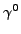 $\gamma^0$