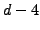 $d-4$