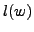 $l(w)$