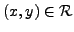 $(x,y)\in {\cal R}$