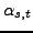 $\alpha_{s,t}$