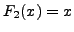 $F_2(x)=x$