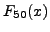 $F_{50}(x)$