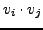 $v_i\cdot v_j$