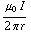 (μ _ 0 I)/(2 π r)