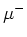 $\mu^-$