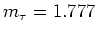 $\sqrt{s} =2m_\tau c^2$