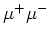 $\mu ^+\mu ^-$