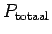 $P_{\rm totaal}$