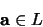 \begin{displaymath}
{\bf a} \in L
\end{displaymath}