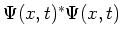 $\Psi (x,t)^* \Psi (x,t)$