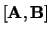 $[{\bf A},{\bf B}]$