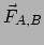 $ \vec F_{A,B}$