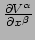 $ {\partial V^\alpha \over \partial x^\beta}$