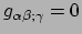 $ g_{\alpha \beta ; \gamma} = 0$