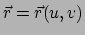 $ \vec r = \vec r (u,v)$