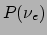 $\displaystyle P(\nu_e)$