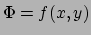 $ \Phi = f(x,y)$