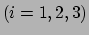 $ (i=1,2,3)$