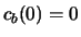 $c_b(0) = 0$