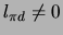 $l_{\pi d} \neq 0$