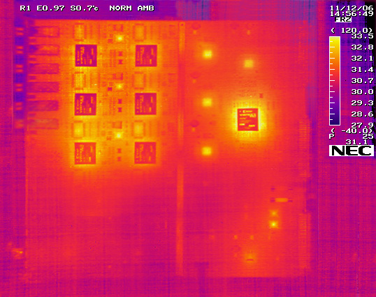 MROD-X Component Side Thermal Picture
