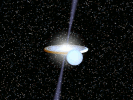 Animation of an ultra-compact X-ray binary