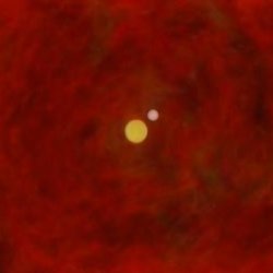 A double white dwarf at the end of a common envelope